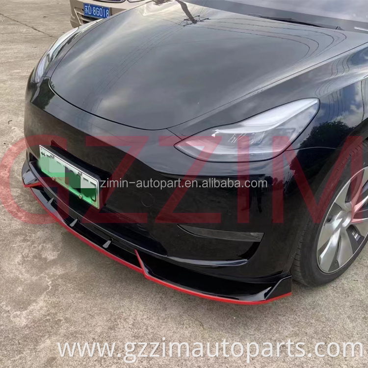 Car Front Bumper Lip ABS Plastic Lip For Tesl-a Model Y